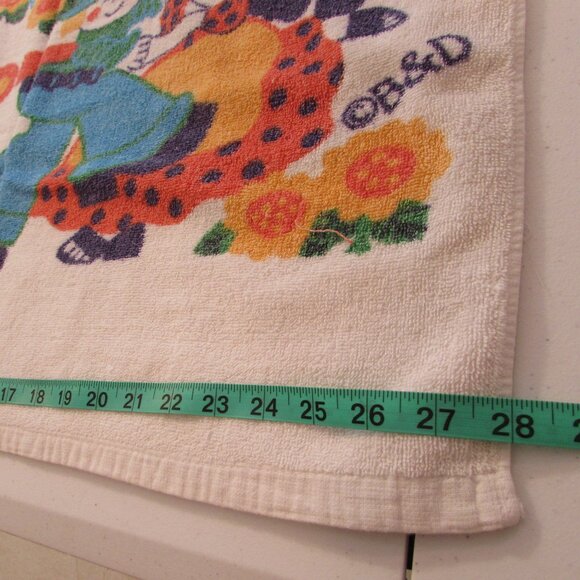 Vintage 1970s "Love is..." Beach Towel 54"x28" HAS WEAR - Picture 14 of 15